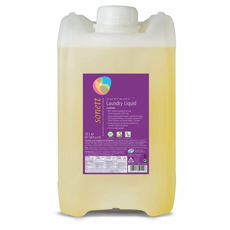 Органічний рідкий пральний засіб з ефірною олією лаванди Sonett. 10л. Концентрат (DE5011)