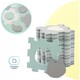 Килимок-пазл Kinderkraft Luno Shapes Mint, 30 елементів (KPLUSH00MIN0000)