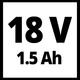 Дриль акумуляторний TC-CD 18/35 Li (1x1,5 Ah) (4513914)