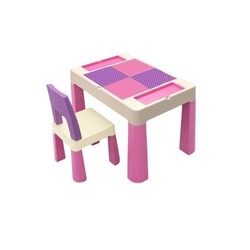 Дитячий багатофункціональний столик "Колор Пінк 5 в 1" та стілець (2035004)
