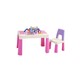 Детский многофункциональный столик "Колор Пинк 5 в 1" и стул (2035004)