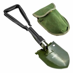 Лопата туристична Neo Tools, саперна, 5в1, лопата, кирка, відкривалка для пляшок, пила, торцевий ключ на 10 мм, чохол (63-121)