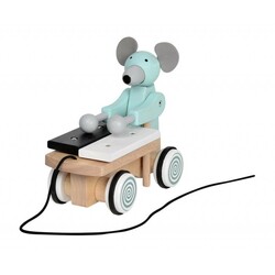 Іграшкова мишка Pull Along з ксилофоном -дерев'яна іграшка, Bass&Bass (B83803)