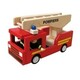 Пожарная машина с 2 персонажами - деревянная игрушка, Bass&Bass (B83903)