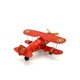 Красный самолет 20 см с ключом - Винтажная игрушка - коллекционный подарок, Bass&Bass (B85456)