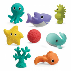 Сенсорный набор игрушек для ванны Infantino "В мире морском" (305031)
