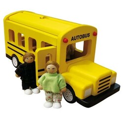 Автобус із 3 пасажирами - дерев'яна іграшка , Bass&Bass (B83902)
