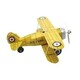 Жовтий літак 20 см з ключем -   дитяча іграшка у вінтажному стилі (B85455)