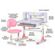 Комплект меблів Evo-kids (стіл+стул+полиця) BD-22 PN - стільниця світло-лілова / колір пластику рожевий