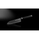 Нож кухонный Санток с желобчатой линией лезвия, 138 мм, Samura "Mo-V Stonewash" (SM-0093B)