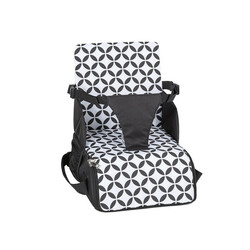 Портативний стілець для годування FreeON Fold and Go Black\white (48709)