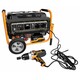 Генератор бензиновый Neo Tools 04-730, 2.8/3.0кВт, 1х12В и 2х230В (16А), бак 15л, 313г/кВтЧ, 45 кг