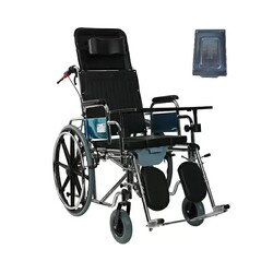 Коляска инвалидная G124 многофункциональная, с санитарной оснасткой, без двигателя