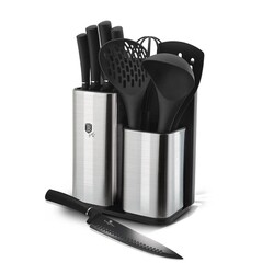 Набор кухонных принадлежностей и ножей Berlinger Haus Black Silver (BH-6247)