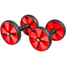 Ролики для пресу Adidas Core Rollers чорний, червоний Уні One Size (ADAC-11604)