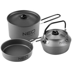 Набір посуду туристичного Neo Tools 3 в 1 (63-145)