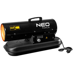 Теплова гармата Neo Tools дизель/гас, 20 кВт, 550 м3/год, прямого нагріву, бак 19л, витрата 1.9л/год, IPX4