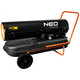 Теплова гармата Neo Tools дизель/гас, 50 кВт, 1100м3/год, прямого нагріву, бак 50л, витрата 4.7л/год, IPX4, колеса