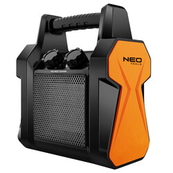 Теплова гармата електрична Neo Tools , 2 кВт, 20м2, 139 м3/год, нагр.елемент - керам. (PTC), переносна (90-060)