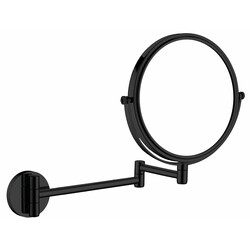 Зеркало косметическое Deante Round на подвижной ножке, двухстороннее, черный (ADR_N811)