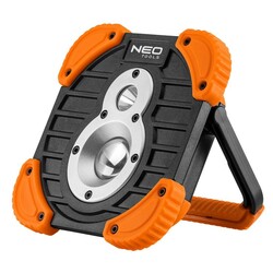 Прожектор аккумуляторный Neo Tools, 2600 мАч, 3.7 Li-ion, 10 Вт + 3 Вт, 750+ 250 люмен (99-040)