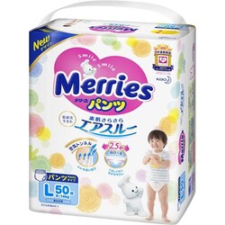 Трусики-Підгузки Merries для дітей L 9-14 кг 50 шт. (4901301366870)