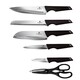 Набір ножів із 7 предметів Berlinger Haus Black Silver Collection (BH-2796)