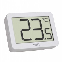 Термометр комнатный цифровой TFA, белый, 55х40х15 мм (30106502)