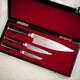Набор из 3 кухонных ножей (овощной, универсальный, шеф) SAMURA Mo-V (SM-0220)