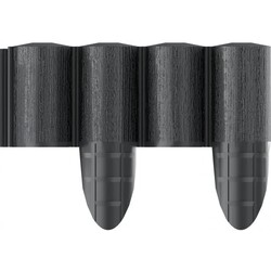 Газонна огорожа Cellfast 4 ECO, 10 секцій по 240 мм, 2.4м, чорний (34-032)