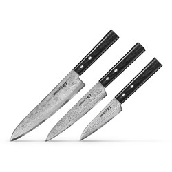 Набор из 3-х кухонных ножей Samura "67 Damascus" (SD67-0220M)