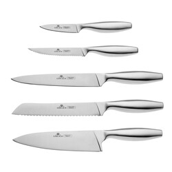 Набор из 5 кухонных ножей и подставки Gerlach Fine (5901035502871)