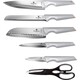 Набір з 6 кухонних ножів та підставки Berlinger Haus Moonlight Edition (BH-2795)