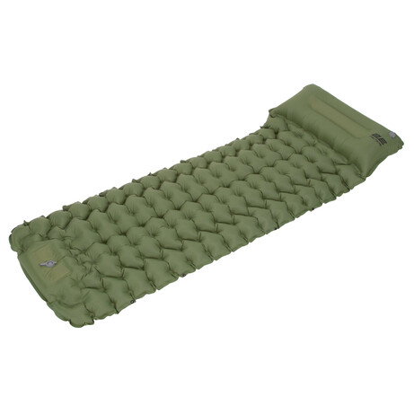 Коврик надувной 2E Tactical, раскладной с подкачкой, зелёный (2E-TACTFOLDMAT-T1-GN)