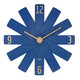Годинник настінний TFA дизайнерський в наборі, безшумний механізм «Sweep», синій, 400x37x400 мм