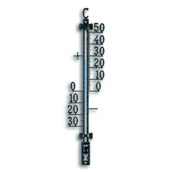 Термометр уличный TFA, металл, черный, с креплением, 65x18x275 мм (12500101)