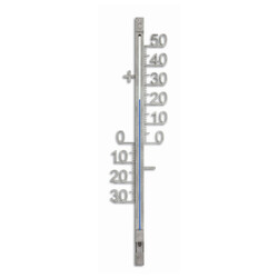 Термометр большой TFA, метал, гладкий, с креплениями, 100x17x428 мм (125011)