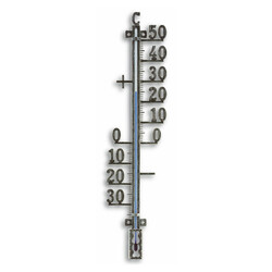 Термометр уличный TFA, металл, цвет античное олово, с креплением, 100x27x410 мм (12500250)