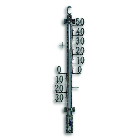 Термометр вуличний TFA, метал, колір античне олово, з кріпленням, 65x18x275 мм (12500150)