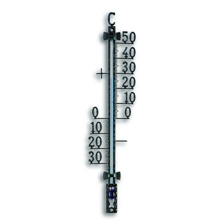 Термометр вуличний TFA, метал, чорний, 35x14x165 мм (125000)