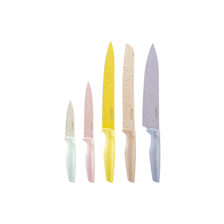 Набір ножів ARDESTO Fresh 5 пр., нержавіюча сталь, пластик (AR2105FR)