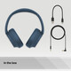 Навушники Sony Over-ear WH-CH720N BT 5.2, ANC, SBC, AAC, Wireless, Mic, Синій (WHCH720NL.CE7)