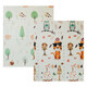 Дитячий двосторонній, складний килимок "Тигреня в лісі та Молочна ферма", 150х180x1 см (2036001)