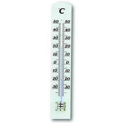 Термометр комнатный, дерево-белый, 180х30 мм (12100309)