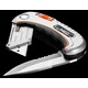 Нож складной Neo Tools, 2 наконечника, 5 трапециевидных лезвий в наборе, чехол (63-710)