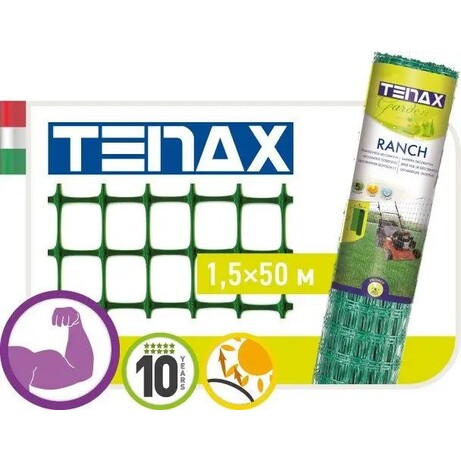 Сетка полимерная TENAX "Ранч-1" зеленая (1,5х50м) (11473)