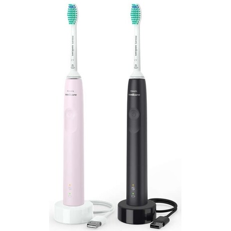 Щетка зубная электрическая Sonicare 3100 series набор, 31т. колеб/мин, насадок-1, 2 шт в наборе