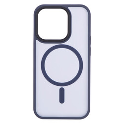 Чохол 2E Basic для Apple iPhone 15 Pro, Soft Touch MagSafe Cover, Dark Blue (2E-IPH-15PR-OCLS-DB)