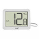 Термометр цифровой TFA комнатный/уличный, проводной датчик, белый, 55x15x40 мм (30106602)