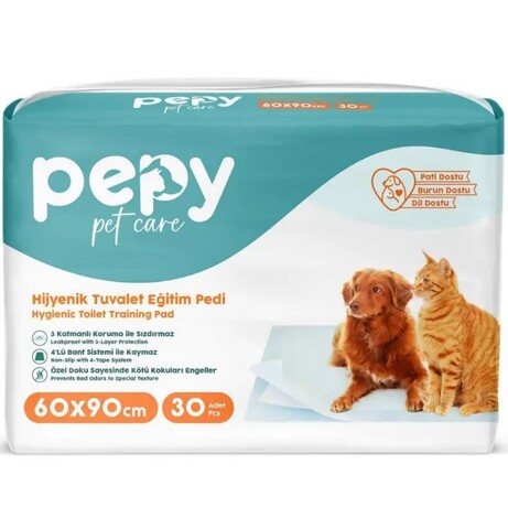 Одноразові пелюшки Pepy Pet Care для тварин 60х90 см (30 шт) (8680131207404)
